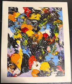 Unframed Lithograph on paper numbered 69/450 and signed Charles Carson