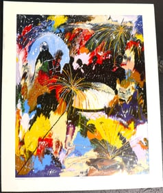 Unframed Lithograph on paper numbered 265/450 and signed Charles Carson