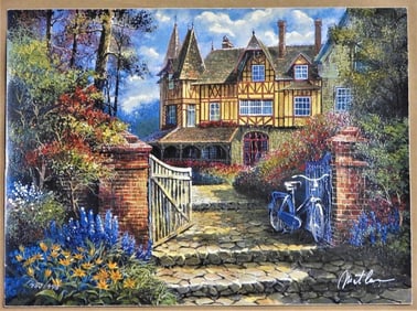 Anatoly Metlan, CASTEL in THE WOODS, is a limited-edition lithograph