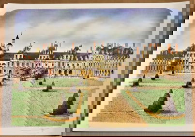Rolf Rafflewski, Chateau de Fontainebleau Limited Edition Lithograph