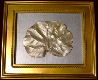Framed Large Seagrape gold Leaf