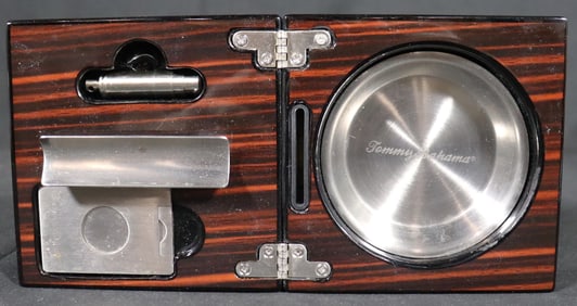 Tommy Bahama Folding Ashtray Set with Accessories