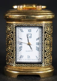 Vintage miniature C D Quartz Clock