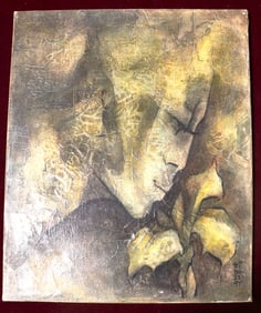 Oil on Canvas signed Biaussat