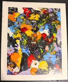 Unframed Lithograph on paper numbered 67/450 and signed Charles Carson