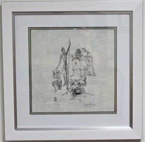 framed lithograph on paper signed Salvador DALI and numbered IX / XX
