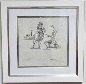 Framed lithograph on paper signed Salvador DALI and numbered IX / XX