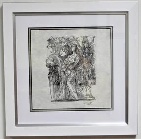 Framed lithograph on paper signed Salvador DALI and numbered IX / XX