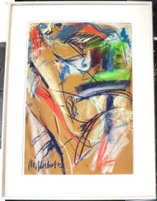 Framed Acrylic on paper signed Michael HECKERT