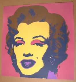 One Fine Unframed Colored silkscreens print of Sunday B. Morning, Marilyn Monroe