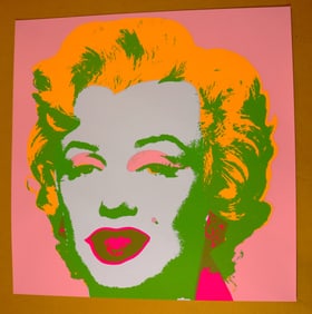 One Fine Unframed Colored silkscreens print of Sunday B. Morning, Marilyn Monroe
