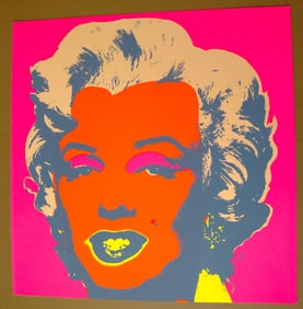One Fine Unframed Colored silkscreens print of Sunday B. Morning, Marilyn Monroe
