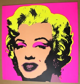 One Fine Unframed Colored silkscreens print of Sunday B. Morning, Marilyn Monroe