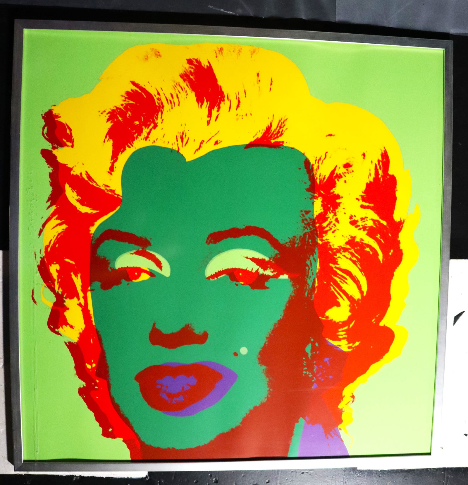 One Fine framed Colored silkscreens print of Sunday B. Morning, Marilyn Monroe (1 of 3)