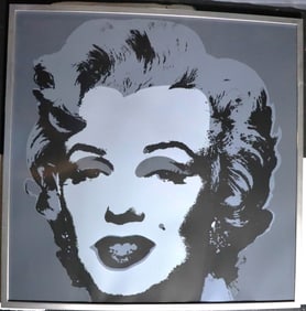 One Fine framed Colored silkscreens print of Sunday B. Morning, Marilyn Monroe