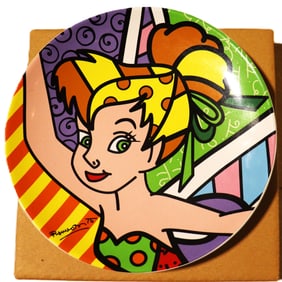 Tinker Bell collector's plate designed by the pop artist Romero Britto.