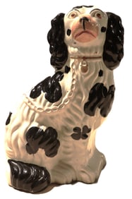 Staffordshire spaniel dog figurine
