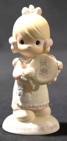 Porcelain bisque figurine "Birds of a Feather Collect Together" Precious Moments
