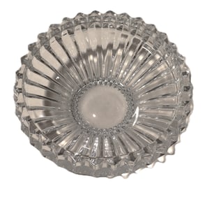 Vintage heavy, cut lead crystal bowl