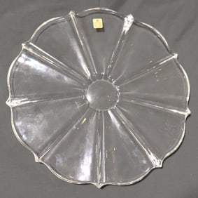 Vintage Clear Glass cake stand