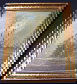 Framed Oil on Canvas signature Unreadable scene of a nautical seascape.