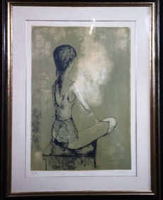 Framed Lithograph on paper signed Jean Jansem (1920-2013) and numbered 41 /120