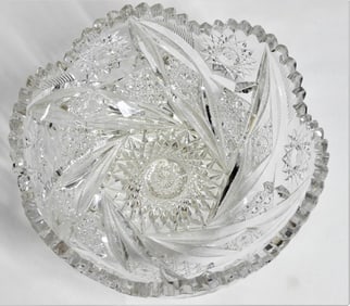 Large Antique American Brilliant Cut Glass