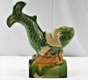 Chinese Carp fish Roof Tile.