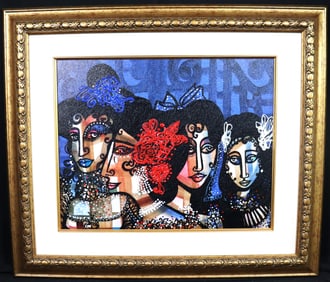 Framed Oil on Canvas signed Hector CATA and dated 03