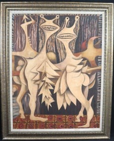 Framed Oil on Canvas signed ROBERTO DIAGO and dated 1948 (XLVIII)