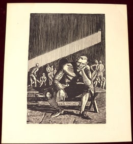 Unframed Casanova print by Rockwell Kent