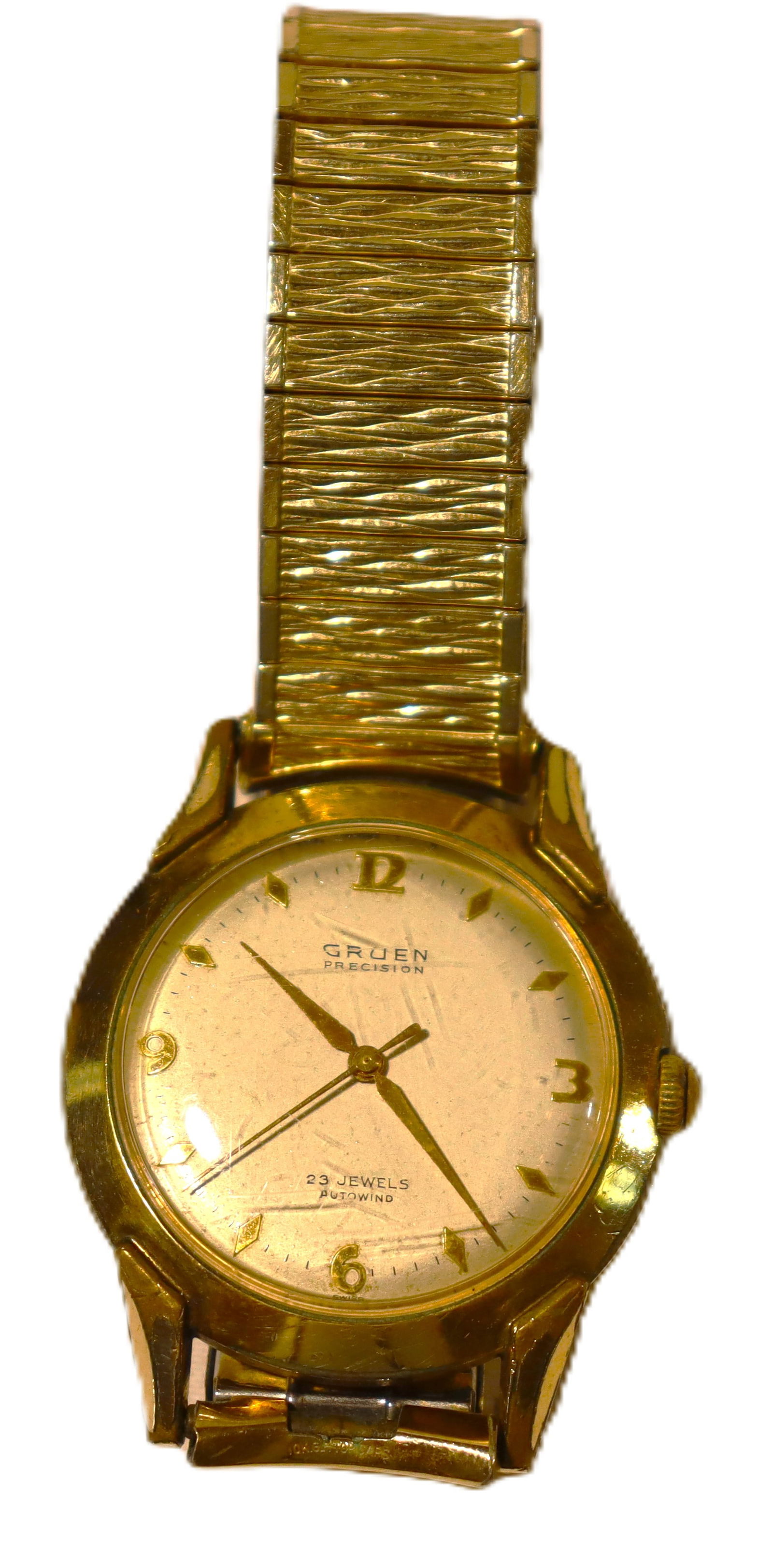 Vintage Gruen Precision Autowind men's Swiss made (Working): Vintage Gruen Precision Autowind men's Swiss made (Working) The Gruen Precision Autowind men's watch from the 1950s. It fe