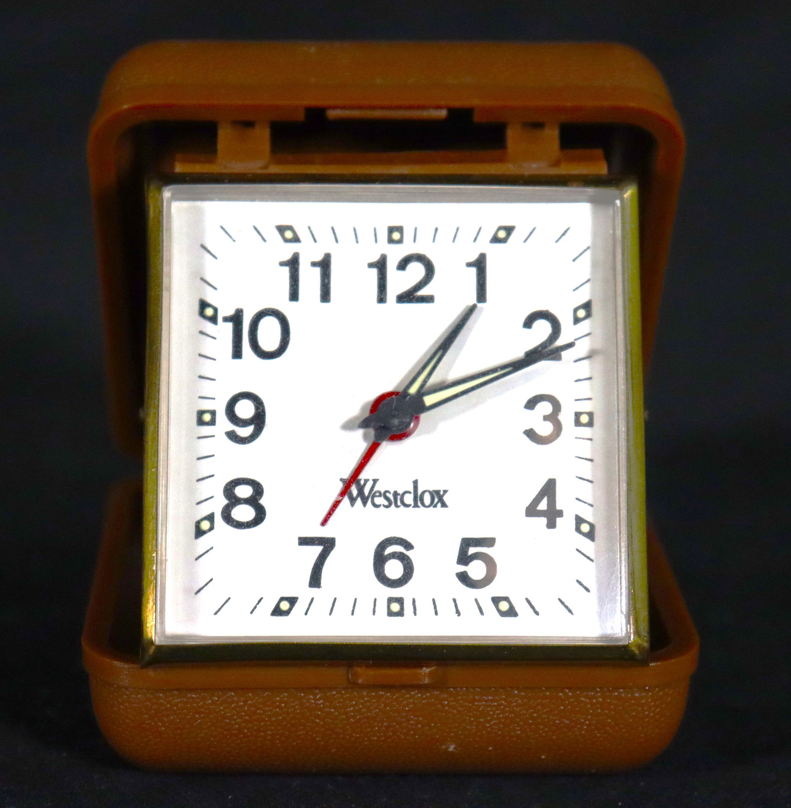 Vintage Westclox Travel Alarm Clock Folding Travel Watch (1 of 4)