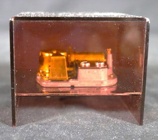 Vintage Musical Box Acrylic Cubic, Laurel Made in Japan