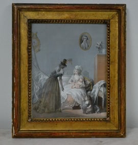 Henri Nicolas VAN GORP (1756-1819) framed gouache on paper