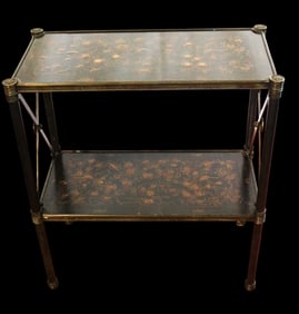 Vintage side table Chinoiserie style,