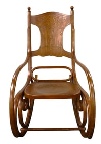 VINTAGE Wooden Rocking Chair