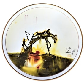 Large Porcelain plate by Salvador Dali