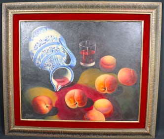 Framed Oil on Canvas signed TEOK CARRASCO