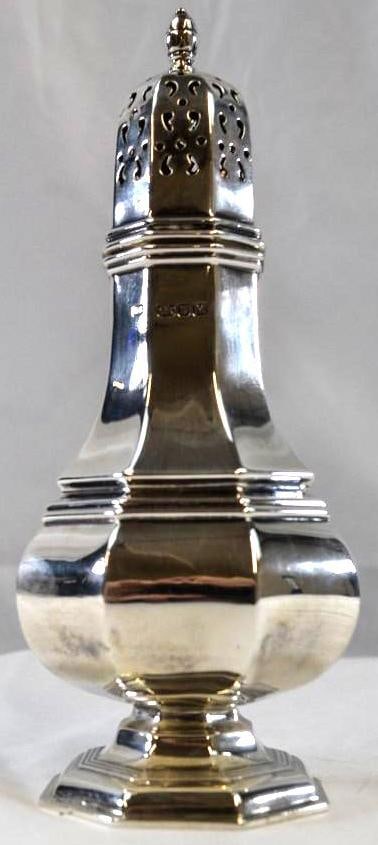 Large Antique English Sterline Silver Muffineer / Sugar Shaker (1 of 12)