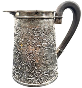 Antique sterling silver Teapot with engravings