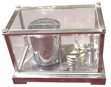 Barograph or recording barometer signed LM for Léon Maxant