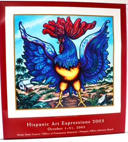 A poster for the "Hispanic Art Expressions 2003"