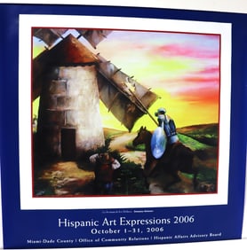 A poster for an art exhibition titled "Hispanic Art Expressions 2006"