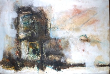 Framed Oil on Canvas signed Bernal Troncoso and dated