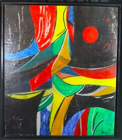 Framed Oil on Canvas signed Antonio Vidal