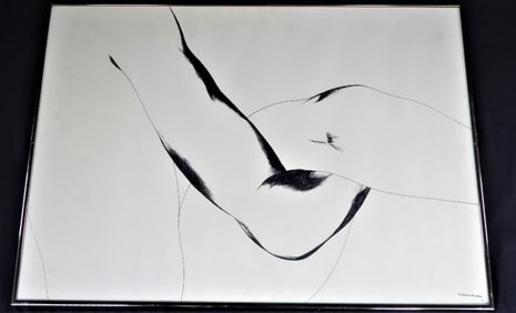 Framed Drawing on paper signed Servando CABRERA MORENO and dated 79