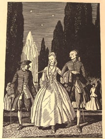 Unframed Casanova print by Rockwell Kent