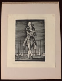 Unframed Casanova print by Rockwell Kent