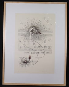 Framed lithograph signed susana sori Titled CUMUHILATION numbered 7/20